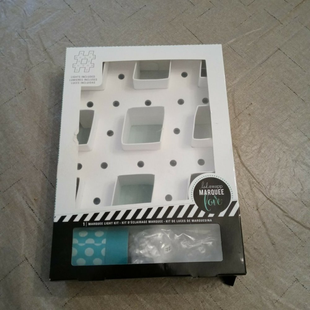 Heidi Swapp Marquee Love Light Up Sign Kit Hashtag Pound Sign NIB